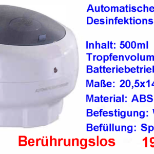 Automatischer Desinfektionsspender 500ml