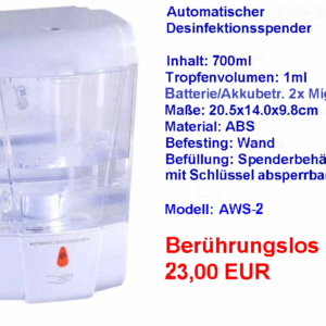 Automatischer Desinfektionsspender 700ml